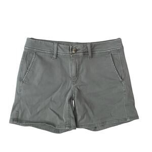 American Eagle Shorts Women’s Size 4 Gray Midi Cotton Blend